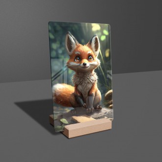 Acrylic glass Cute fox