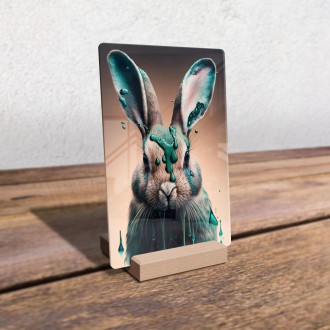 Acrylic glass Hare graffiti