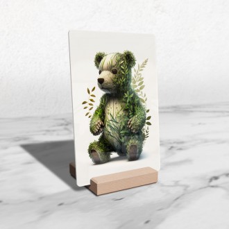 Acrylic glass Natural teddy bear