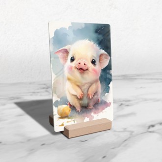 Acrylic glass Watercolor piggy bank