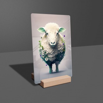 Acrylic glass Flower sheep