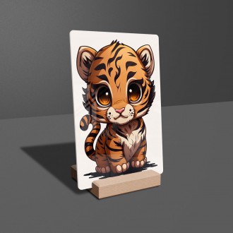 Acrylic glass Little tiger
