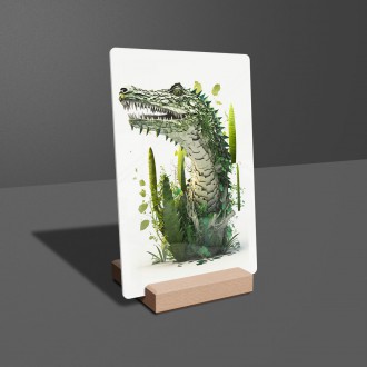 Acrylic glass Natural crocodile