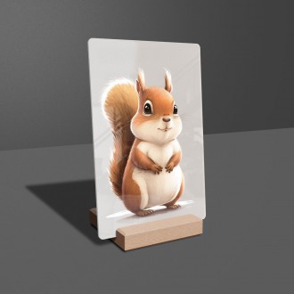 Acrylic glass Little squirrel