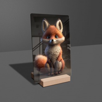Acrylic glass Animated fox