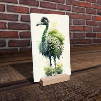 Acrylic glass Natural ostrich