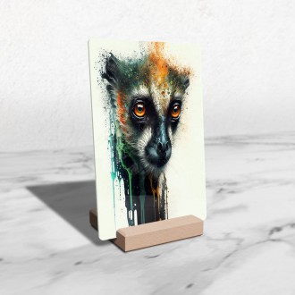 Acrylic glass Graffiti lemurs