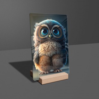 Acrylic glass Animated owl