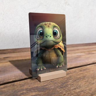 Acrylic glass Cute turtle