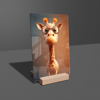 Acrylic glass Animated giraffe