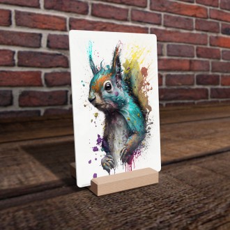 Acrylic glass Graffiti squirrel
