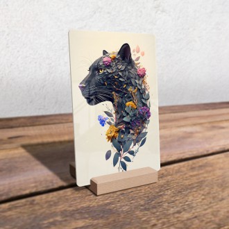 Acrylic glass Flower panther