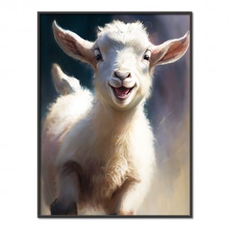 Watercolor goat