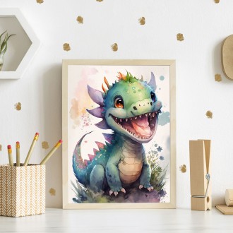 Watercolor dragon