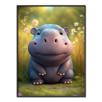 Cute hippopotamus