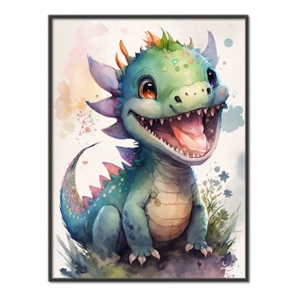Watercolor dragon