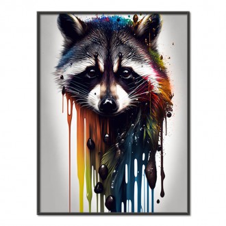 Graffiti raccoon
