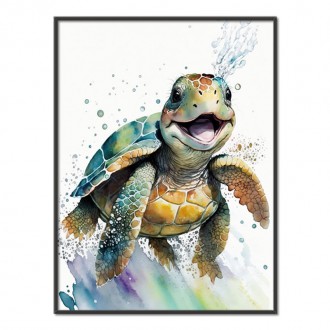 Watercolor turtle