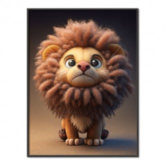 Animated lion cub