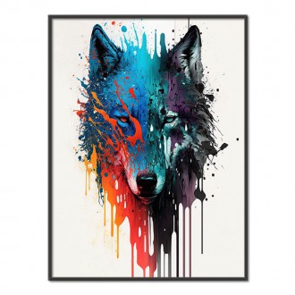 Wolf graffiti