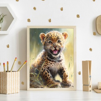 Watercolor leopard
