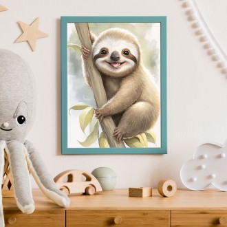 Watercolor sloth