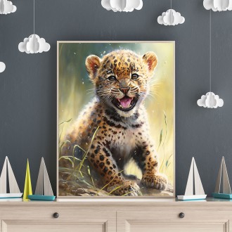 Watercolor leopard