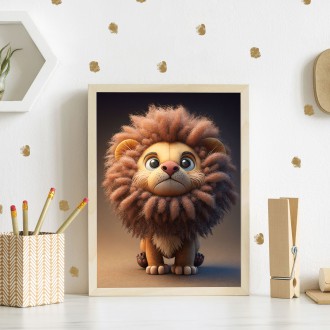 Animated lion cub