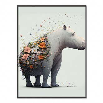 Flower hippopotamus