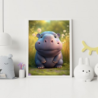 Cute hippopotamus