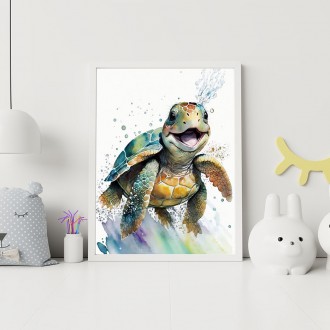 Watercolor turtle