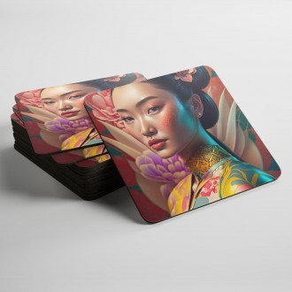 Coasters Seductive geisha