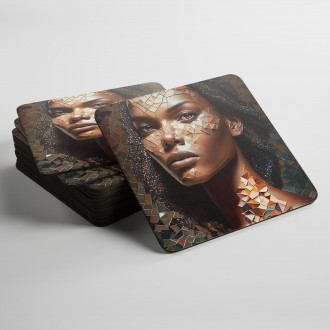 Coasters Woman in mosaic