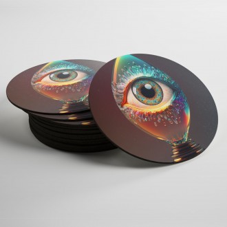 Coasters Psychedelic eye
