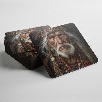 Coasters Old Native American man