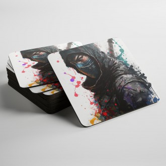 Coasters Modern Art - Ninja 1