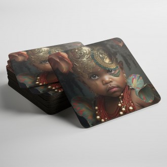 Coasters Child with golden ornaments
