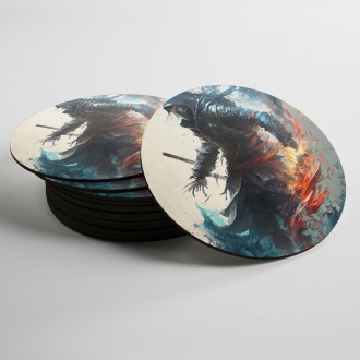 Coasters Modern art - ninja