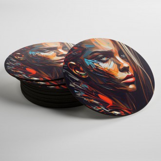Coasters Modern art - oil painting