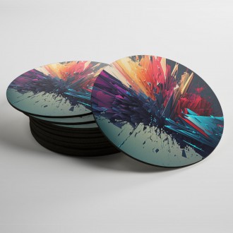 Coasters Colored crystals