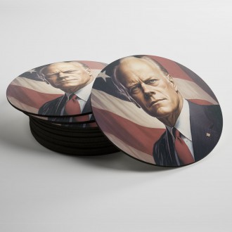 Coasters US President Gerald Ford
