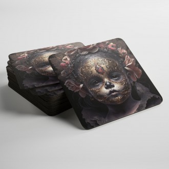 Coasters Scary child in a mask