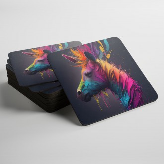 Coasters Donkey in colors