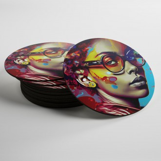 Coasters Modern Art - Glasses