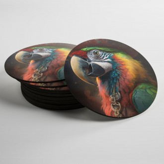 Coasters Parrot Pirate 2