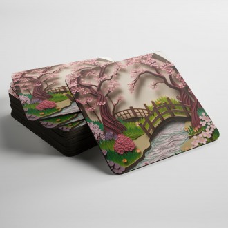 Coasters Paper landscape - garden