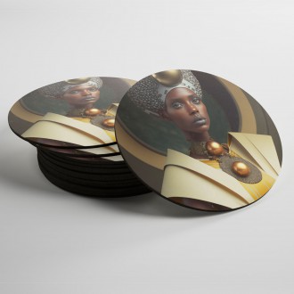 Coasters African woman in robe