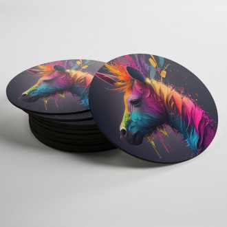 Coasters Donkey in colors