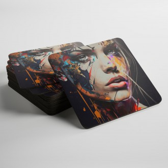 Coasters Woman in colors