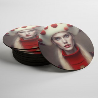 Coasters Fashion - toadstool mushroom 3